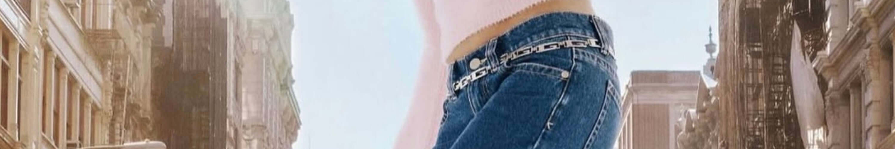 Alt Tag: Abrand premium denim jeans in flattering fit with authentic wash, generation-next jeans brand banner