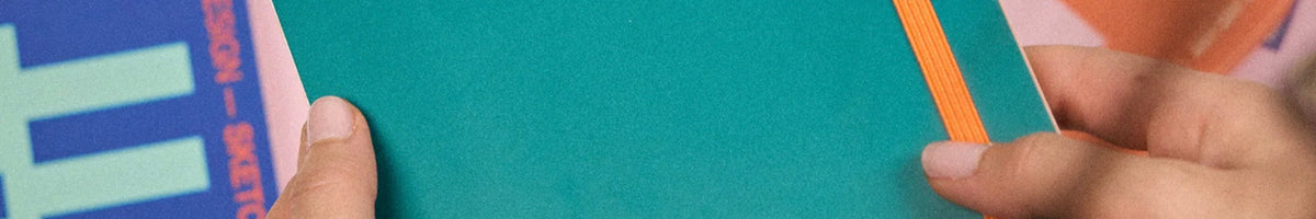 Milligram stylish stationery collection with minimal measured design notebooks and high-quality tools