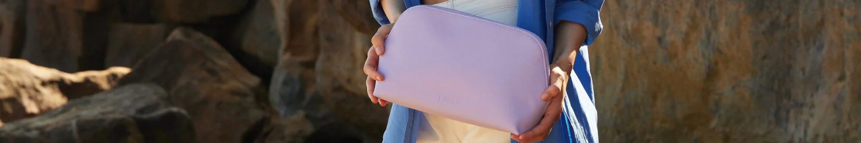 Alt Tag: Base Supply Australia everyday bag pouch in pink, stylish functional carry for essentials on the go