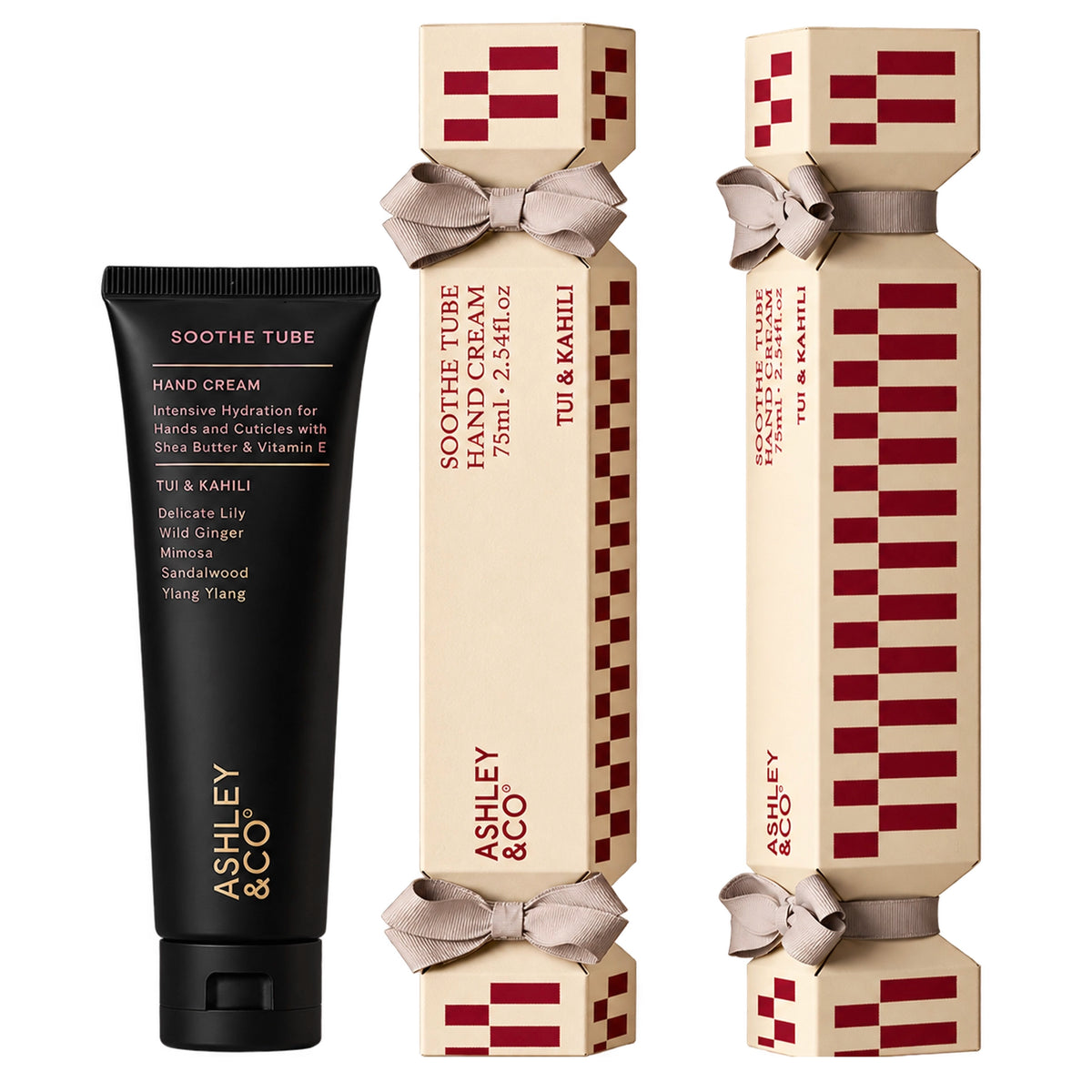 Ashley & Co Christmas Cracker Soothe Tube - Tui & Kahili in a festive gift box