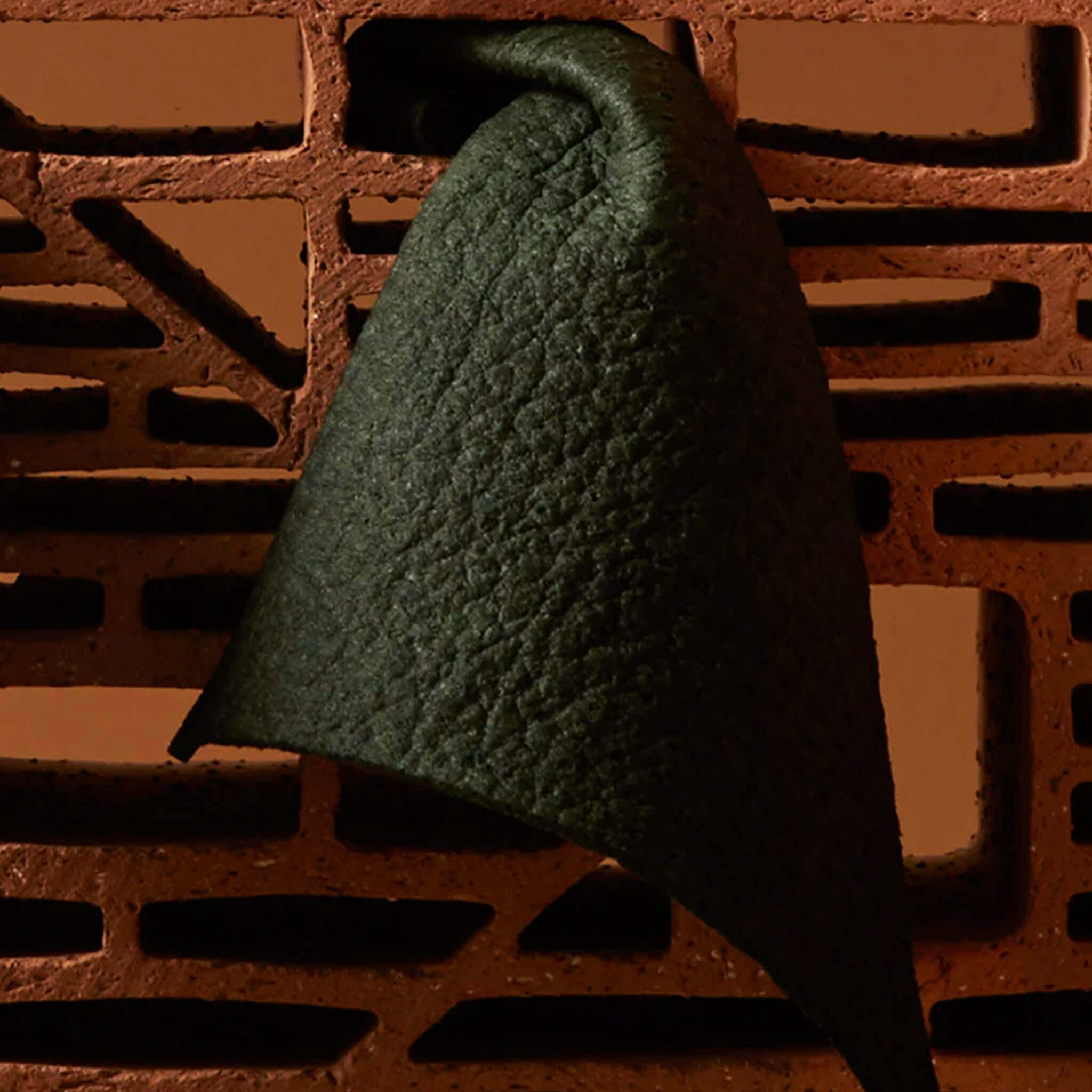 Alt Tag: Ashley & Co Clean Buff Cloth - Hashed Kale ultra-absorbent natural reusable cleaning cloth in hashed kale green