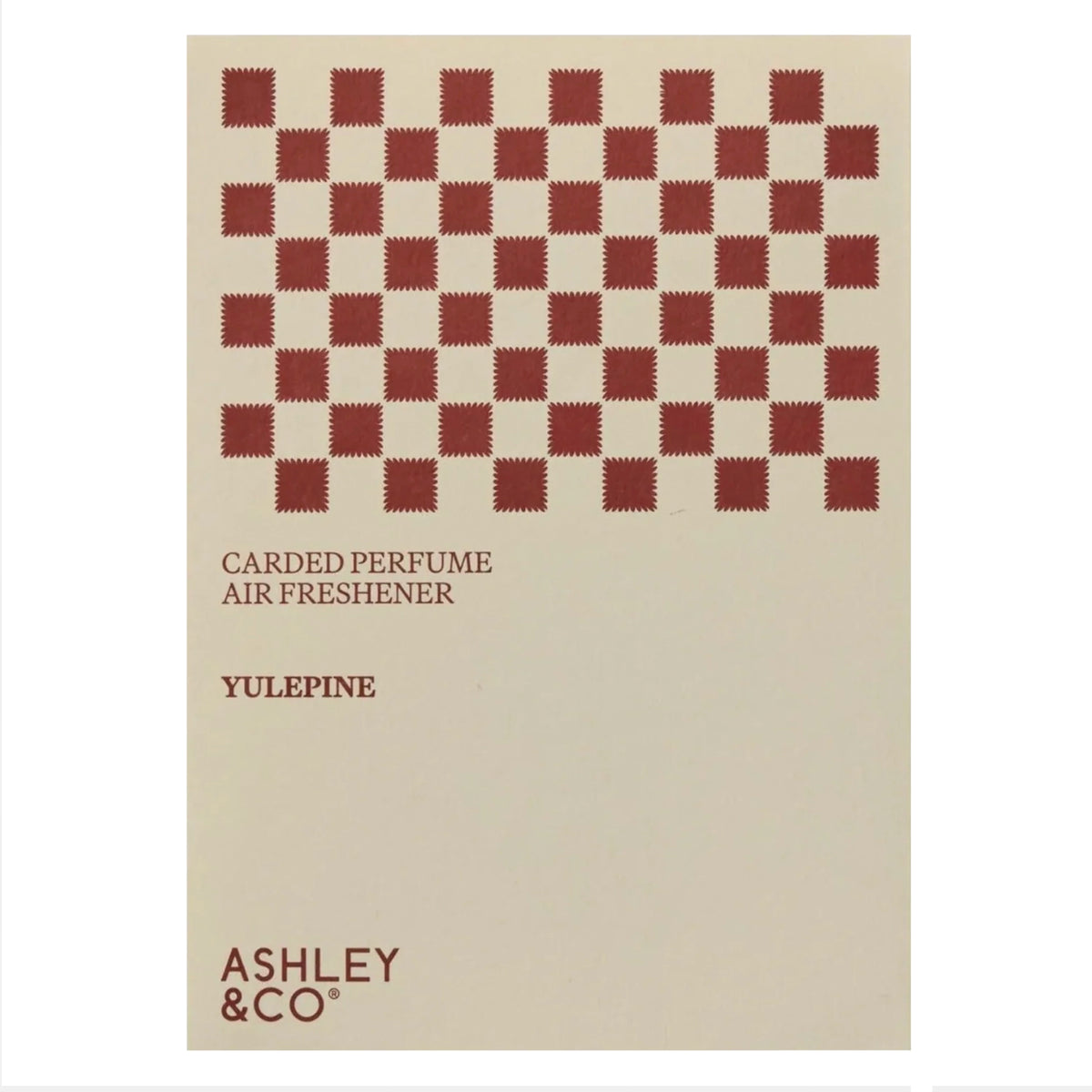 Ashley & Co Yulepine Carded Perfume Scented Tag, scented tag with forest-fresh Yulepine fragrance
