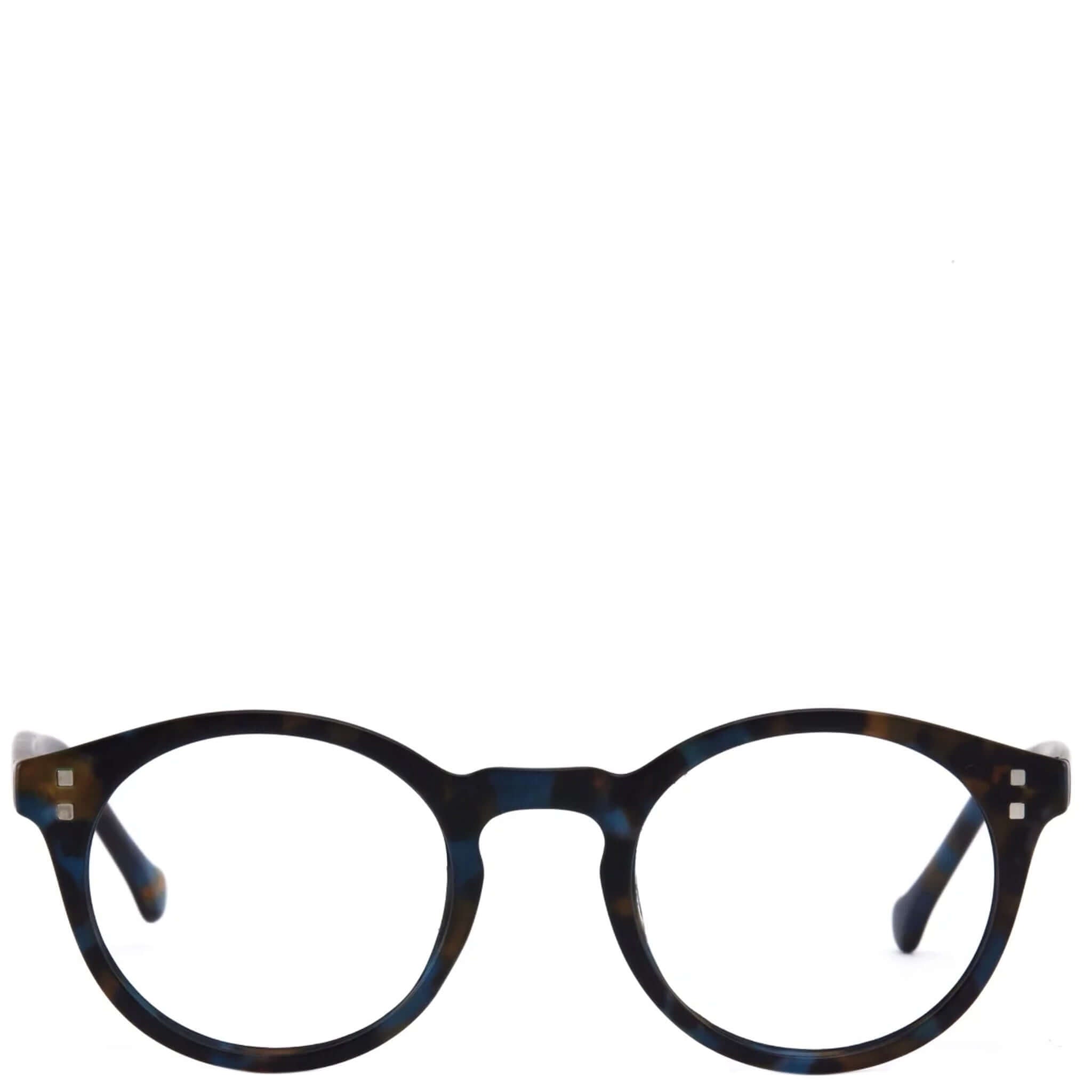 Daily Eyewear 7am Reading Glasses - Multi Tort in dark multi tort matte finish, round shape design.