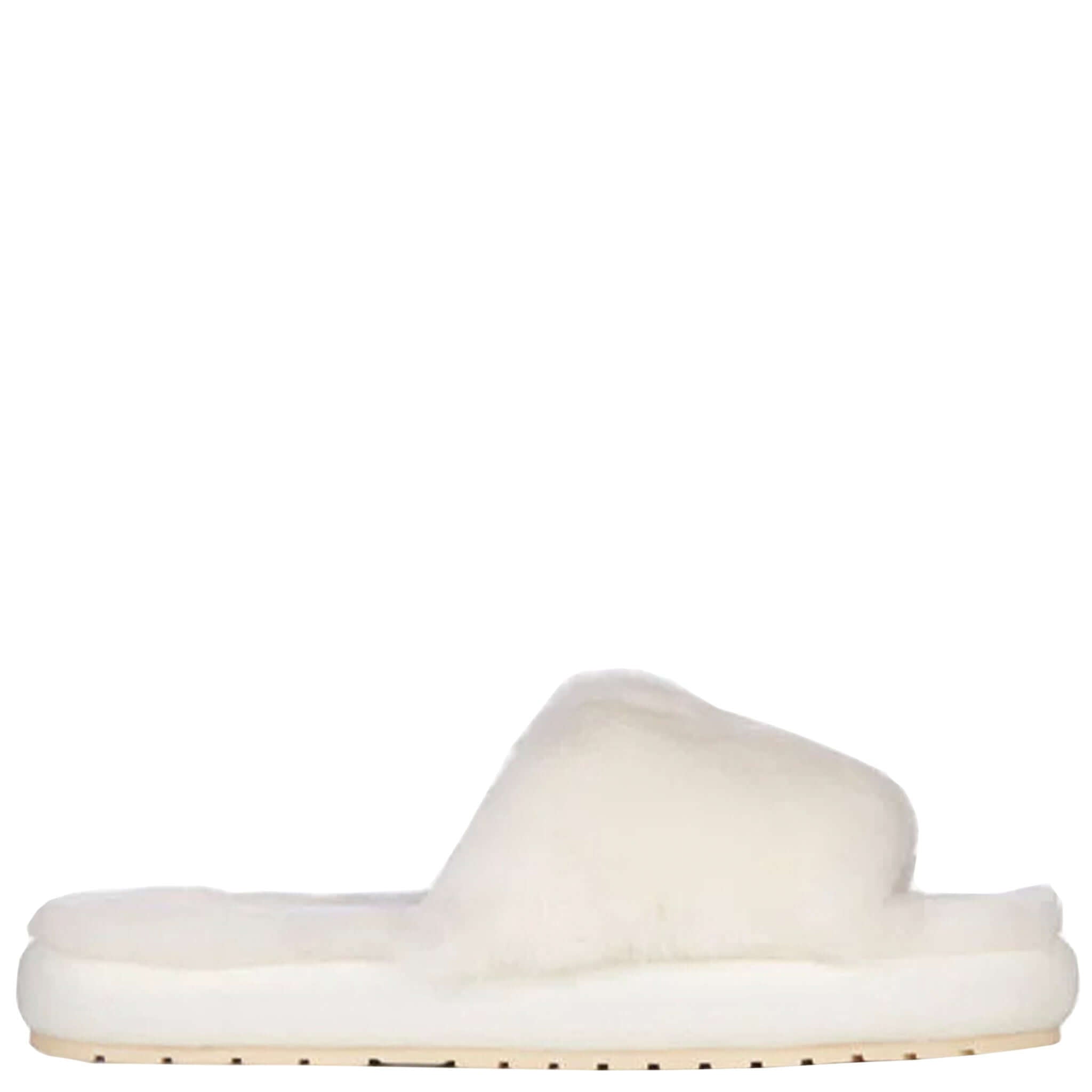 Alt Tag: EMU McKay Slippers - Natural women’s natural sheepskin slide slippers, extra soft plush warm cosy comfort, natural colour