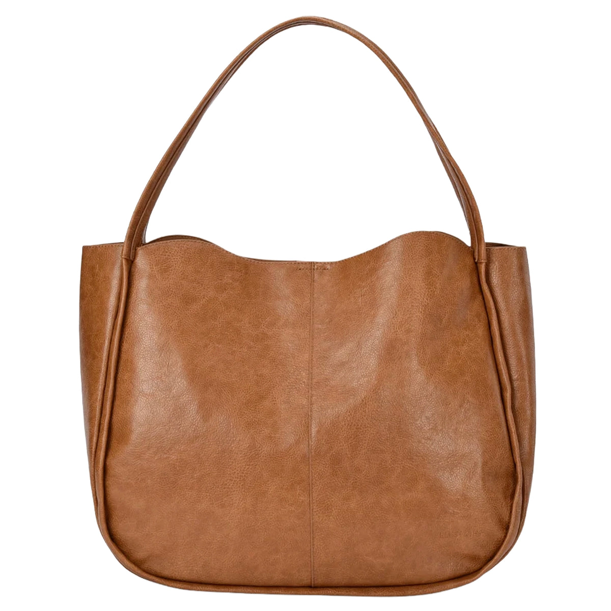 Elms+King Capri Tote - Tan Pebble, tan pebbled leather tote bag