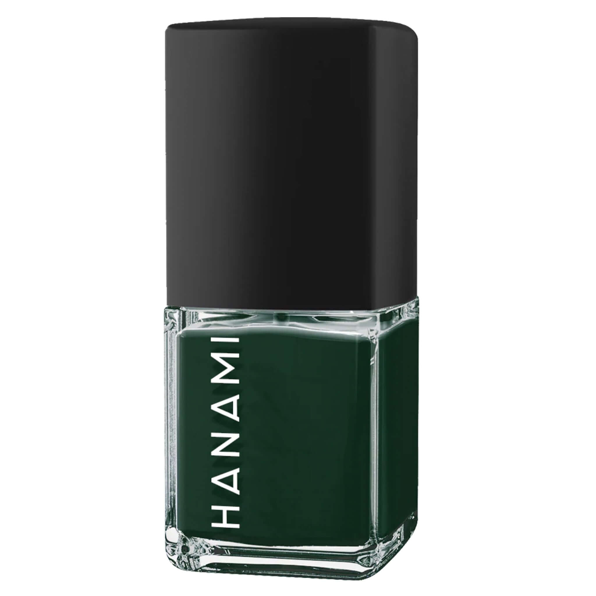 Alt Tag: Hanami Plant Based Nail Polish - Octopus's Garden green vegan 21-free non-toxic breathable plant-based nail colour 15ml bottle