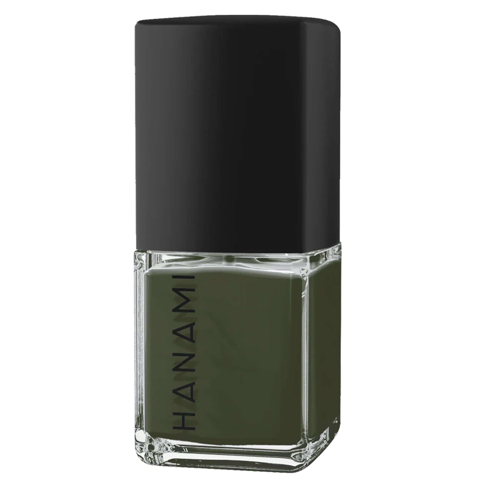Hanami Plant Based Nail Polish - The Moss matte finish vegan 21-free breathable plant-based nail polish 15ml bottle