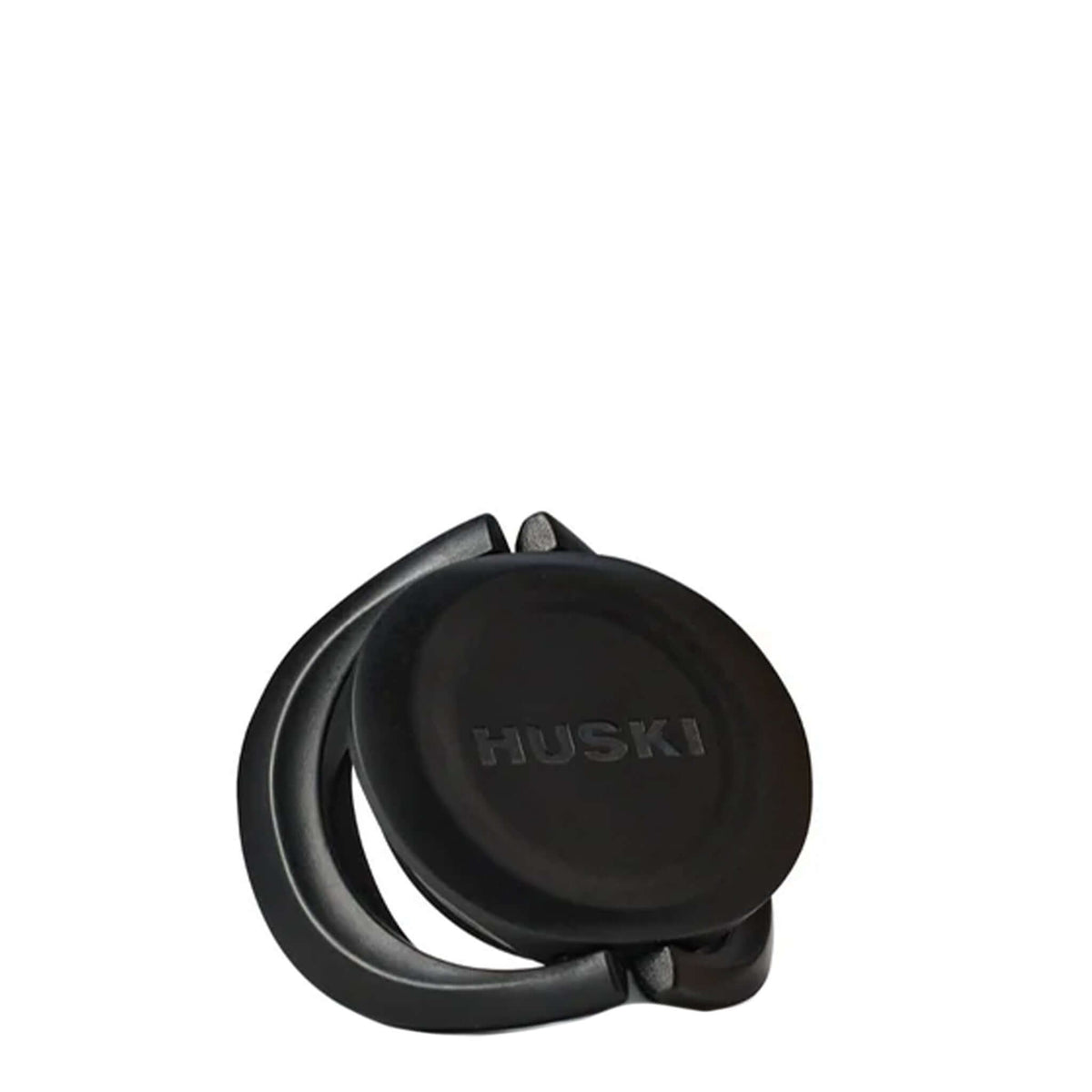 Huski BubbleLock Champagne Bottle Stopper in black, designed to seal and preserve sparkling wine freshness.