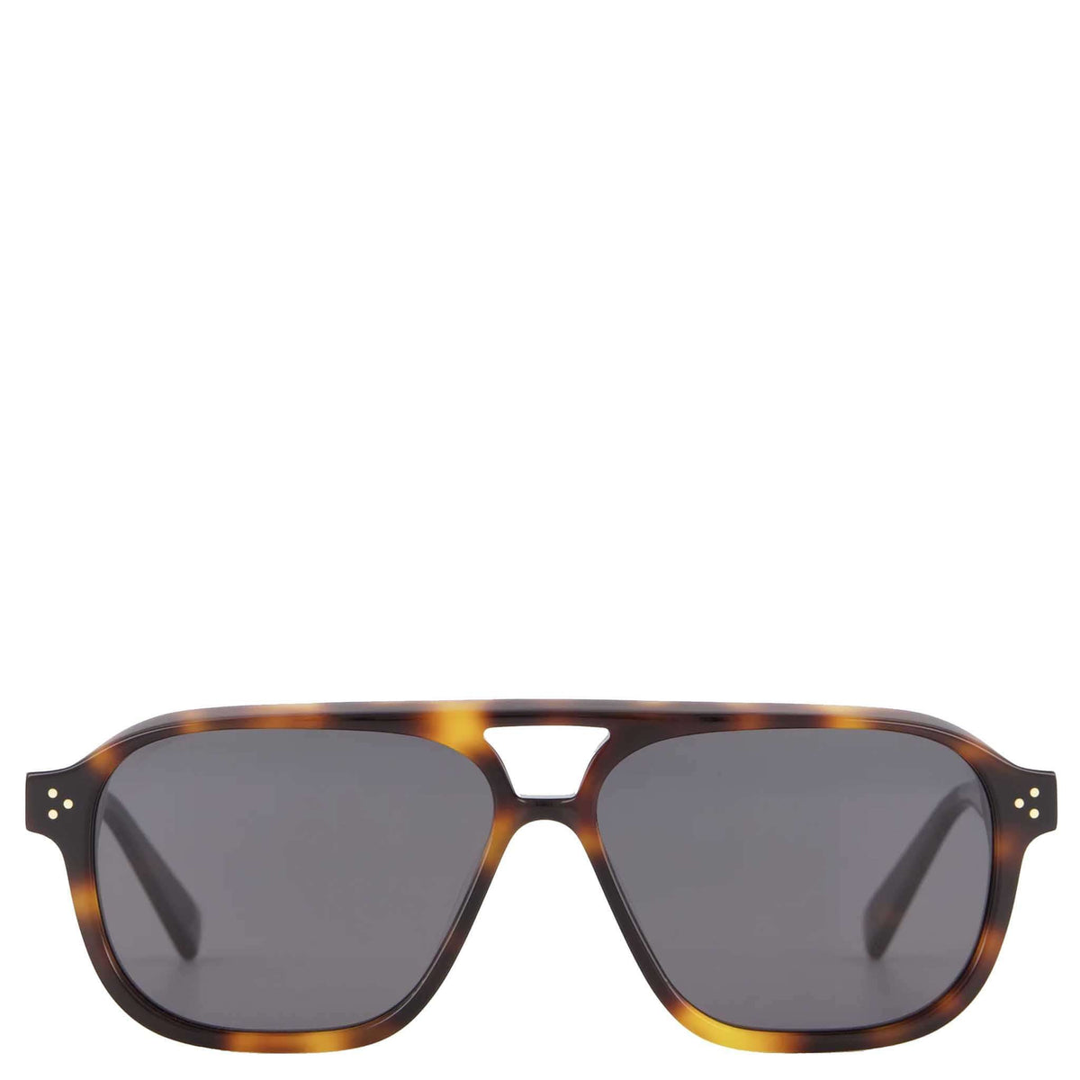 Isle of Eden Sunglasses - Remi Tortoise featuring a modern aviator design in bio-acetate with bold double bridge.