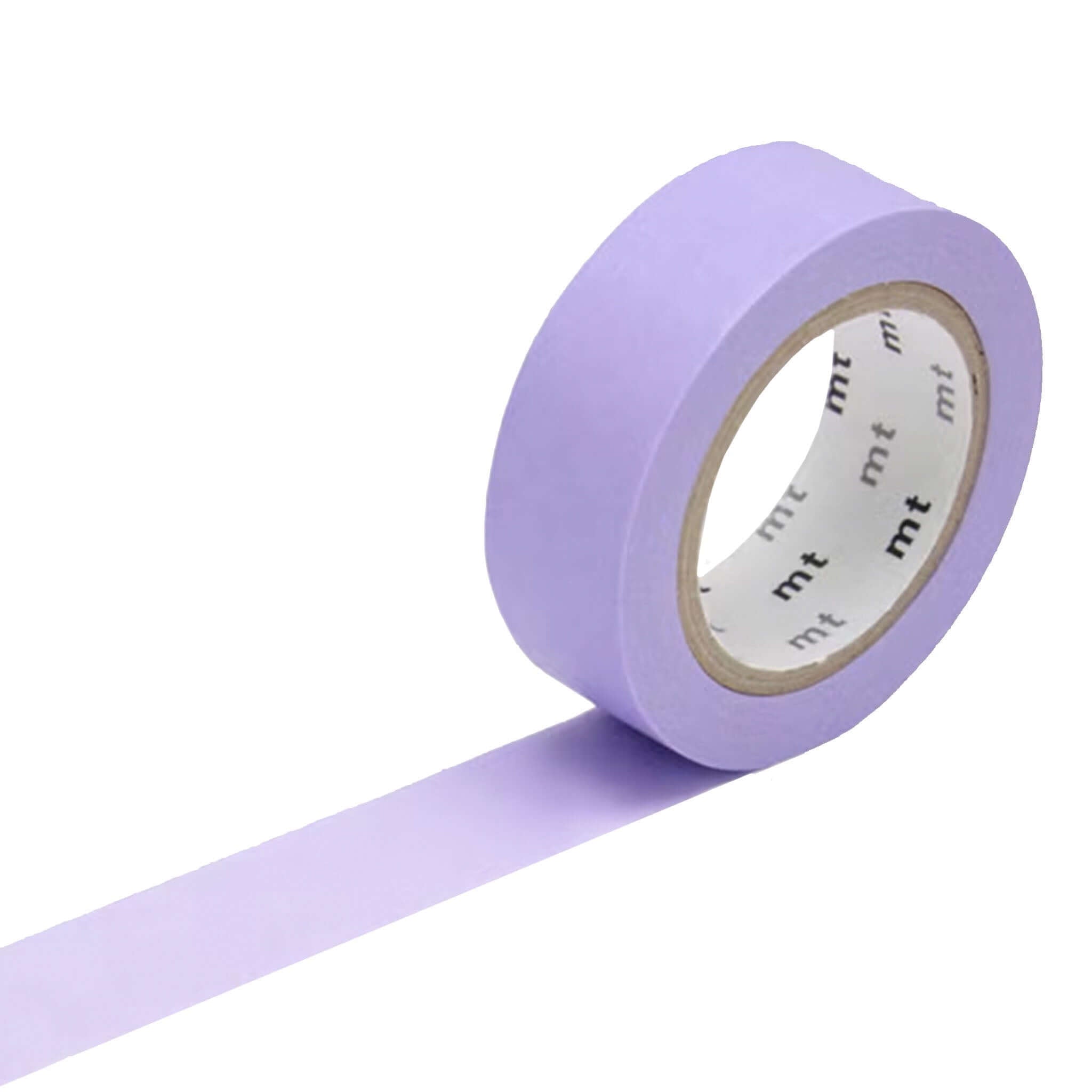 Alt Tag: Kamoi Kakoshi Japan MT Washi Tape - Lavender pastel purple washi masking tape roll for gift wrapping, crafts, wall decor