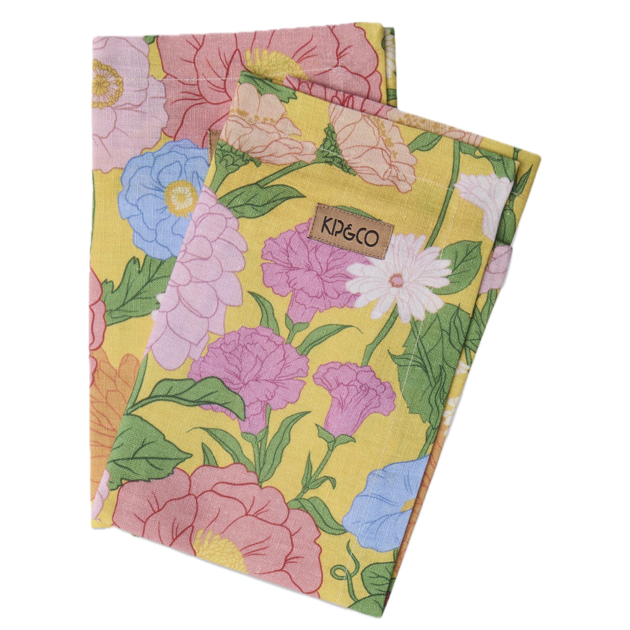 Kip & Co floral-patterned napkins on a w