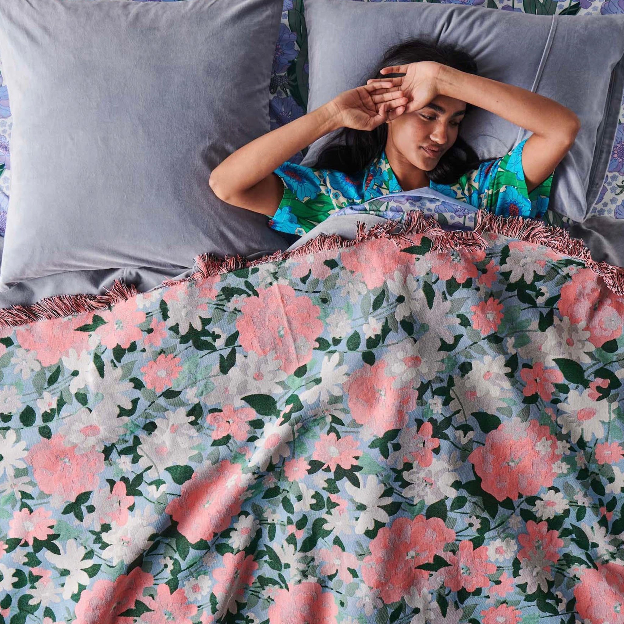 Kip & Co Tapestry Throw - Dreamy Floral - Tea Pea Home