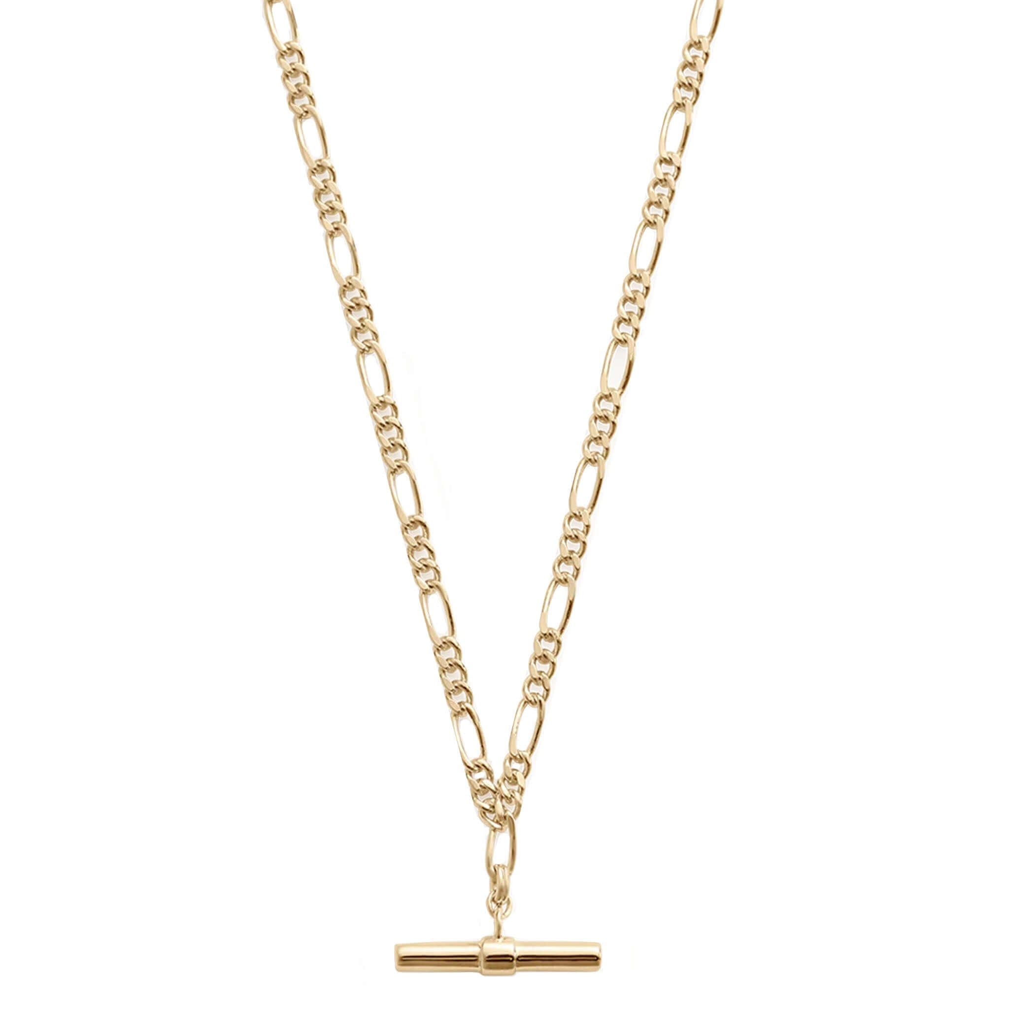 Kirstin Ash Within Motion Collection Rhythm T-Bar Necklace Figaro chain T-bar pendant sterling silver necklace