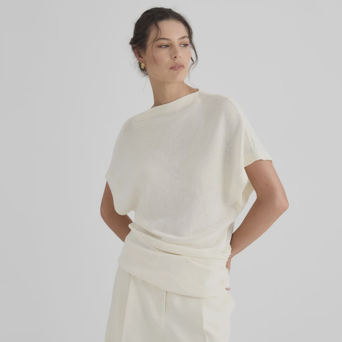 Laing Luna Boat Neck Knit - Vanilla