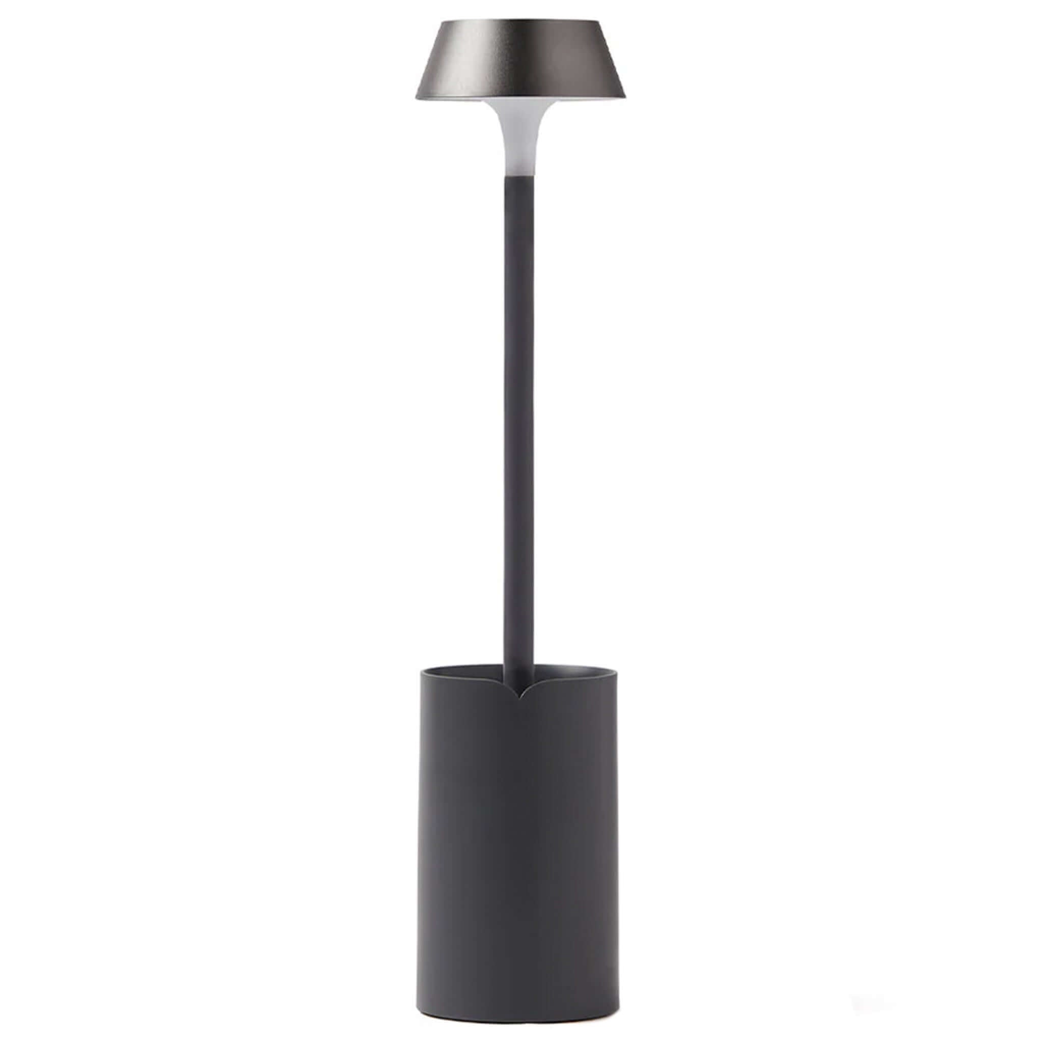 Lexon Mimi Clip-on Reading Lamp - Gunmetal in sleek aluminium design with warm LED lighting.