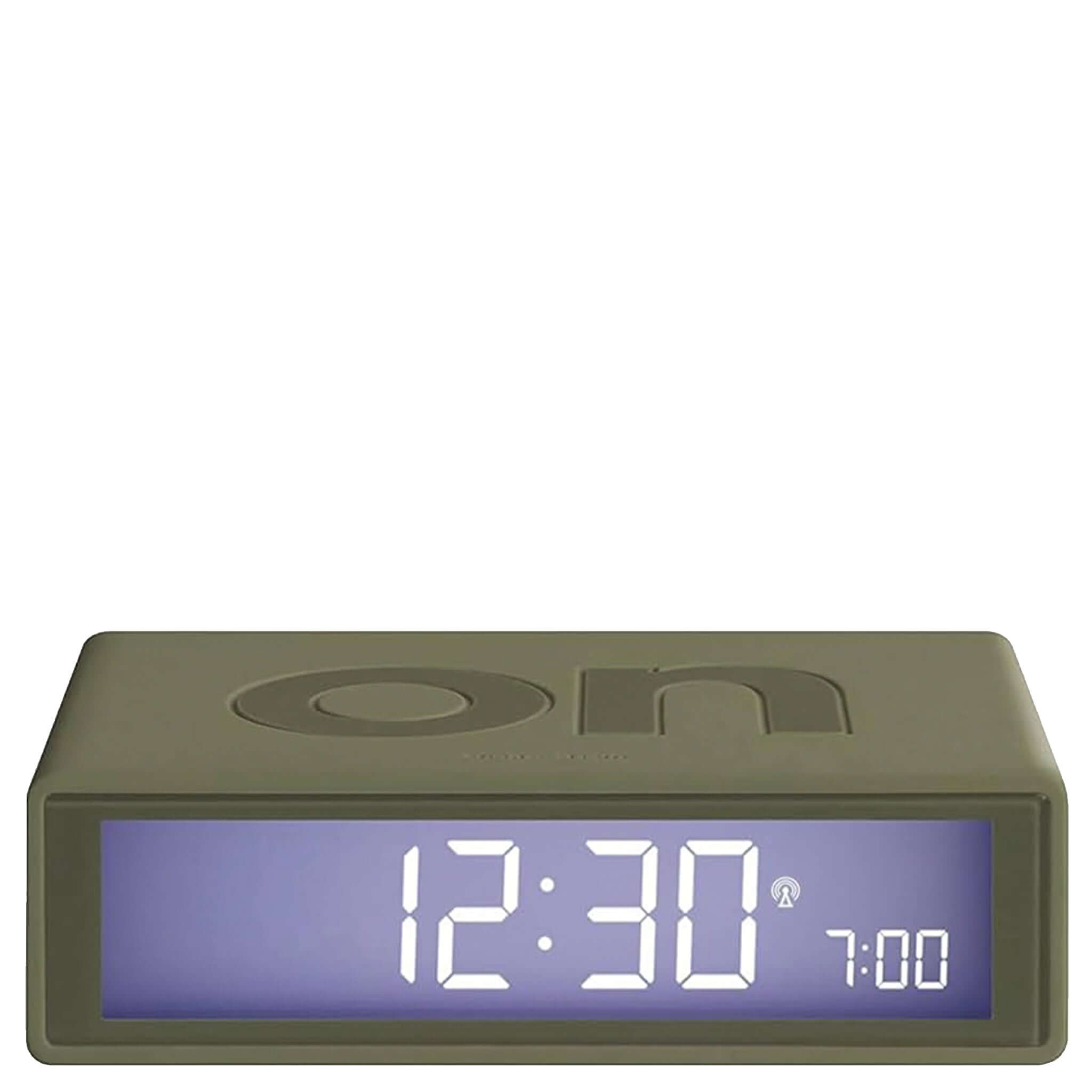 Khaki Lexon Flip Classic Reversible LCD Alarm Clock