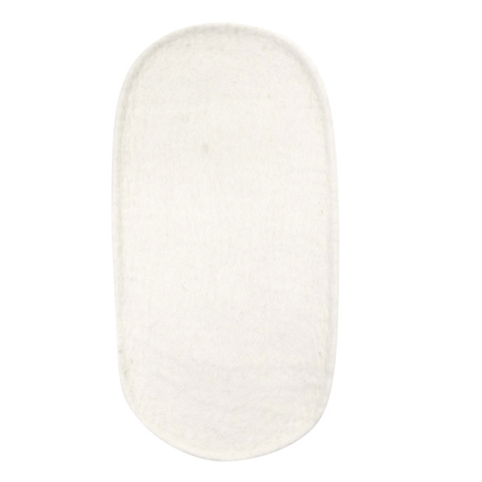 White oval trinket tray on a white background