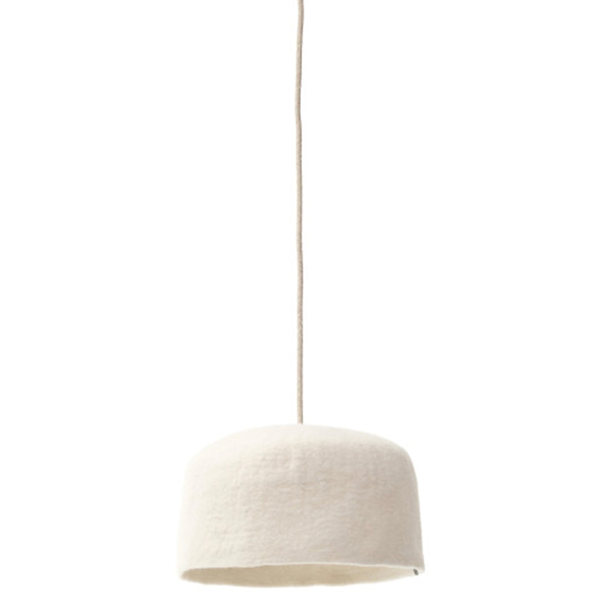 Muskhane Yurt Felt Lampshade - Natural