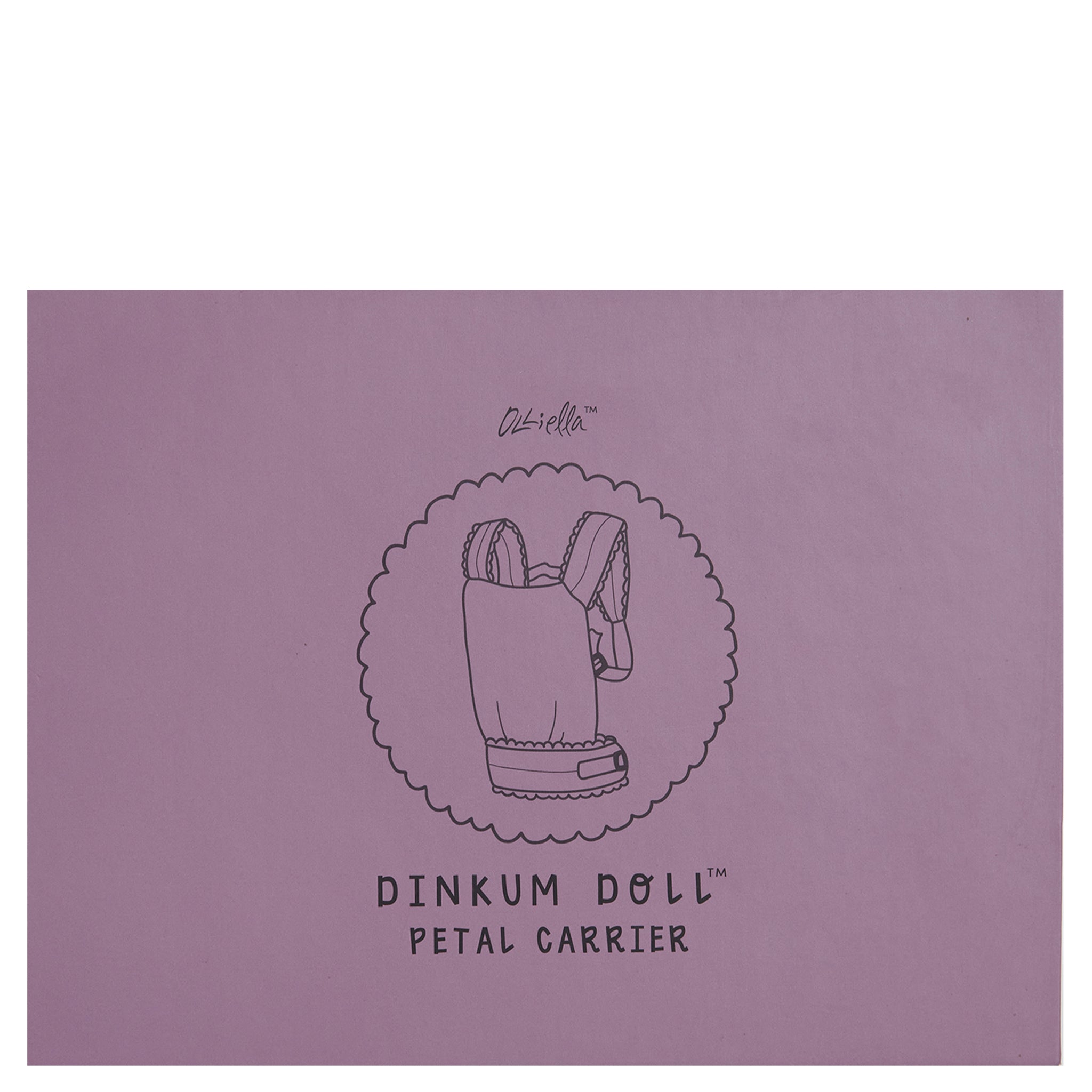 Olli Ella Dinkum Doll Petal Carrier - Lavender