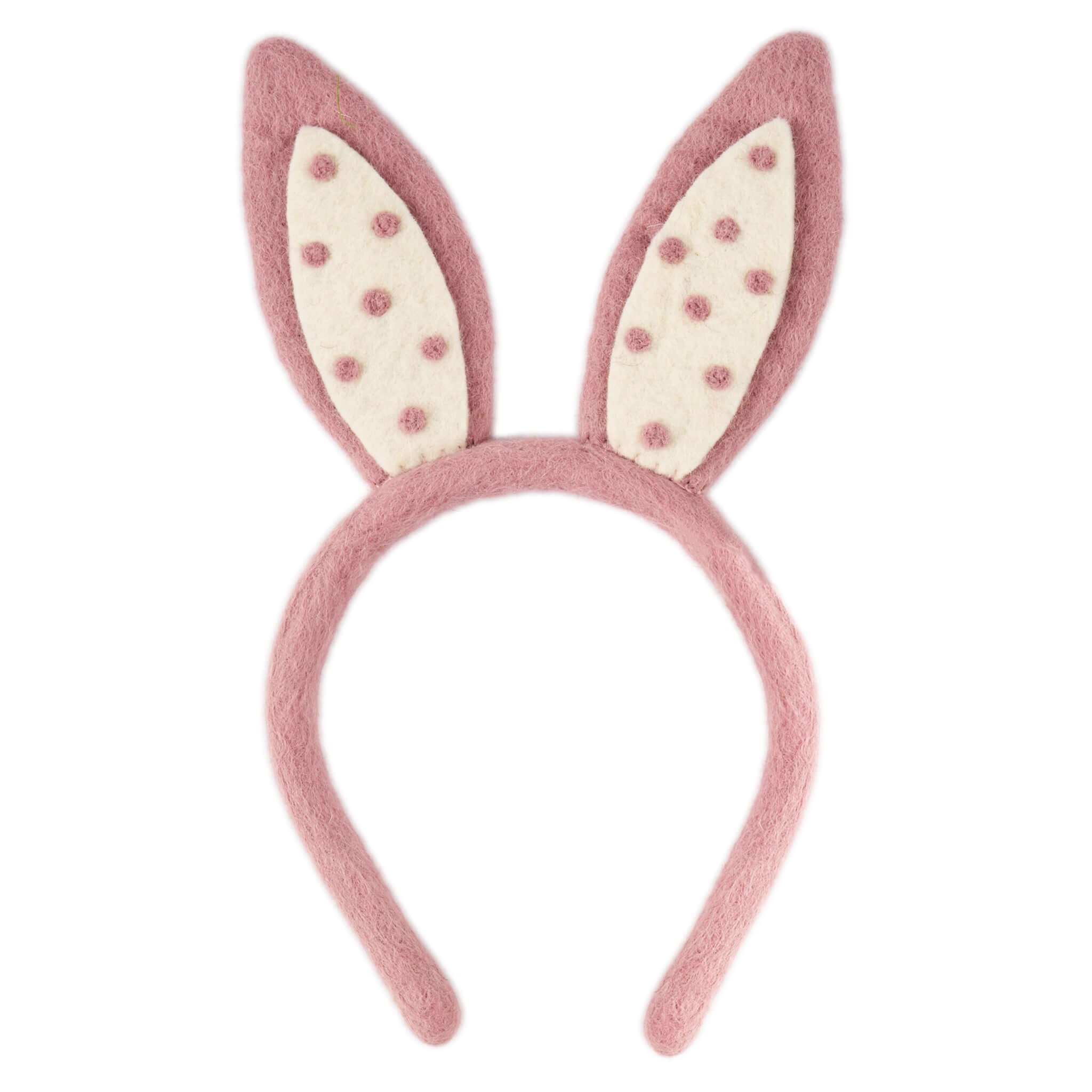 Pink felt bunny ears dress up