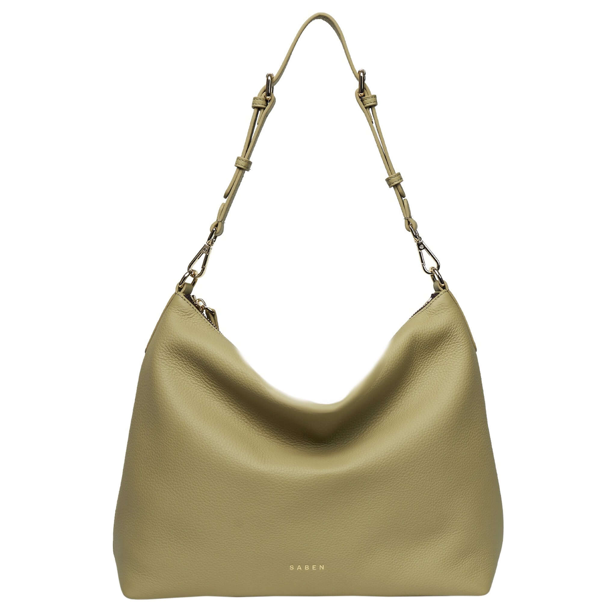 Saben Miki Shoulder Bag - Willow Luxe in soft luxe leather, perfect for everyday use.