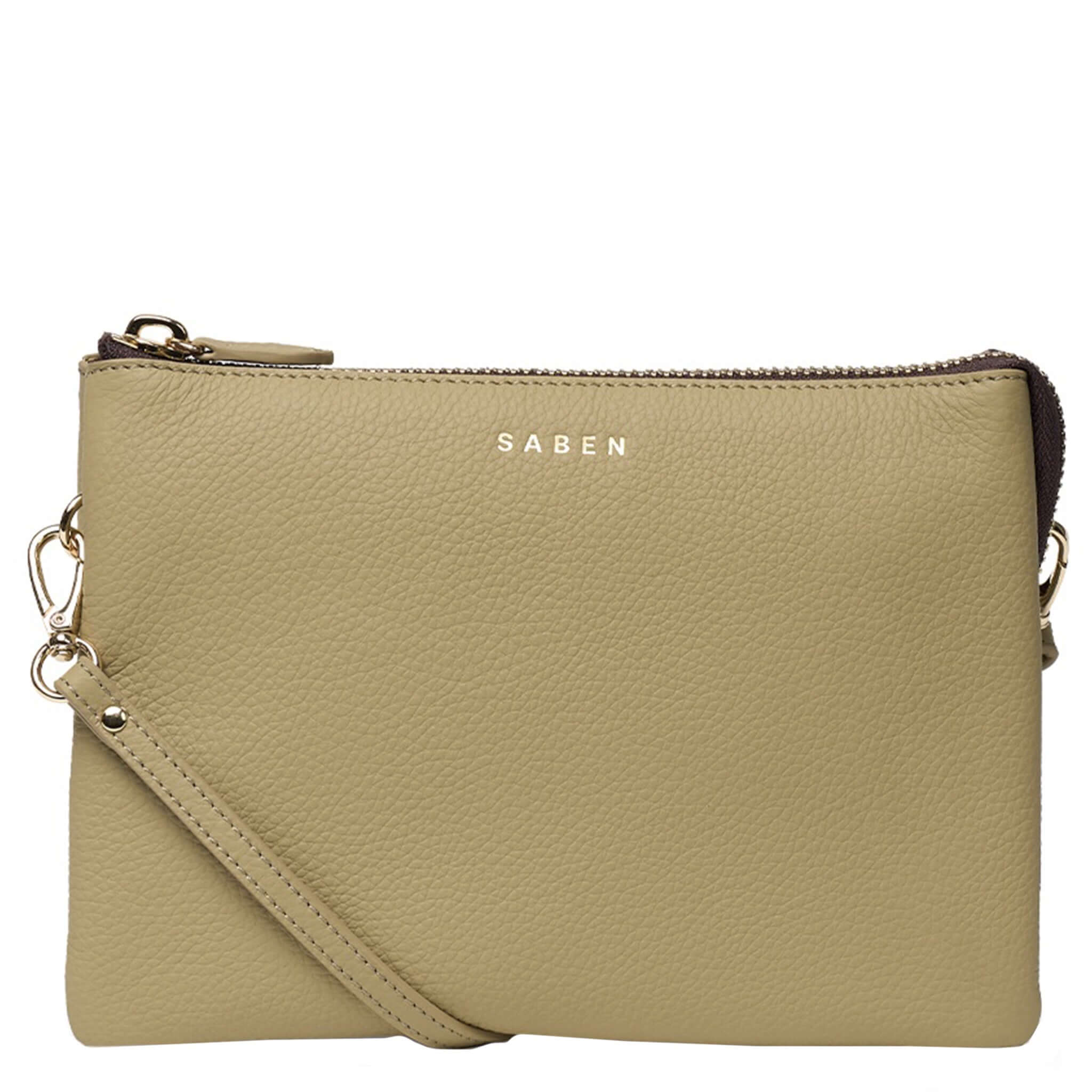 Saben Tilly's Big Sis Crossbody Bag - Willow in beautifully pebbled willow leather, versatile for any occasion.