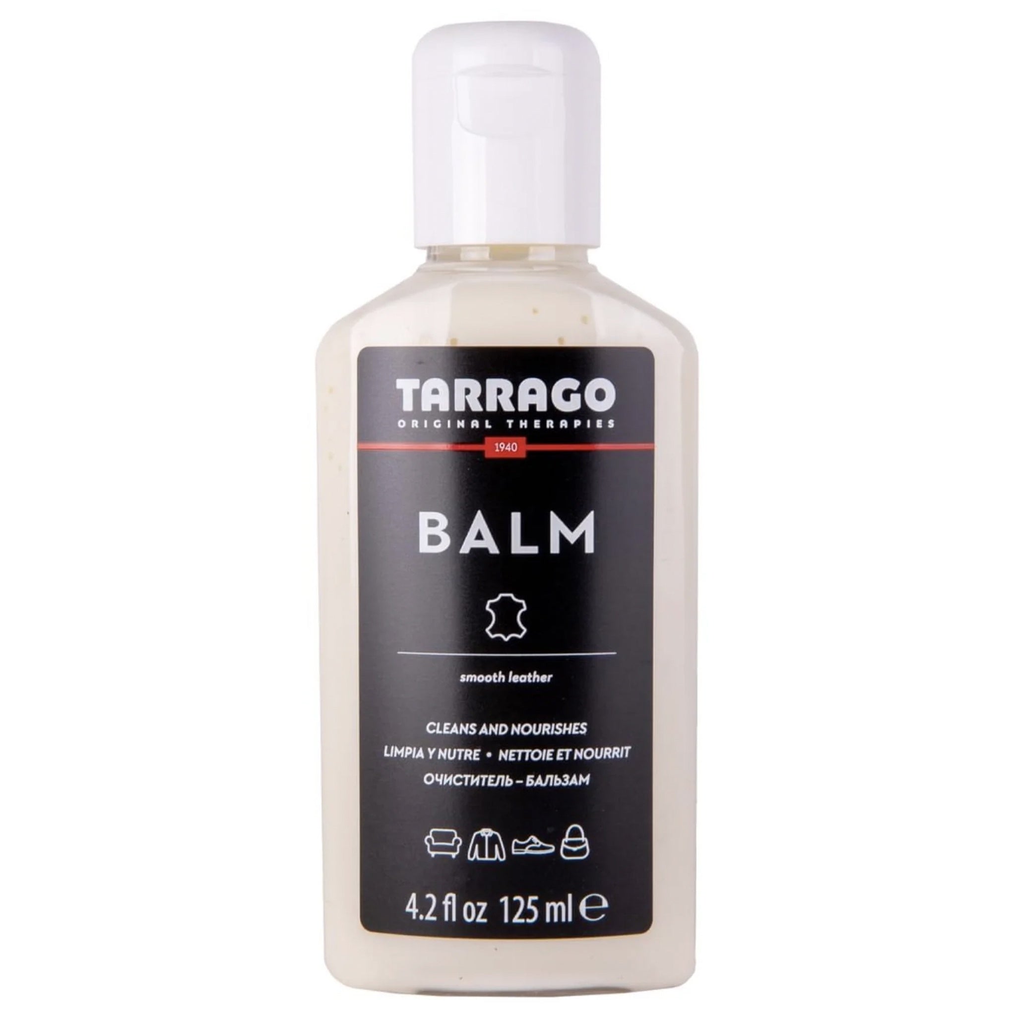 Tarrago balm bottle on a white background