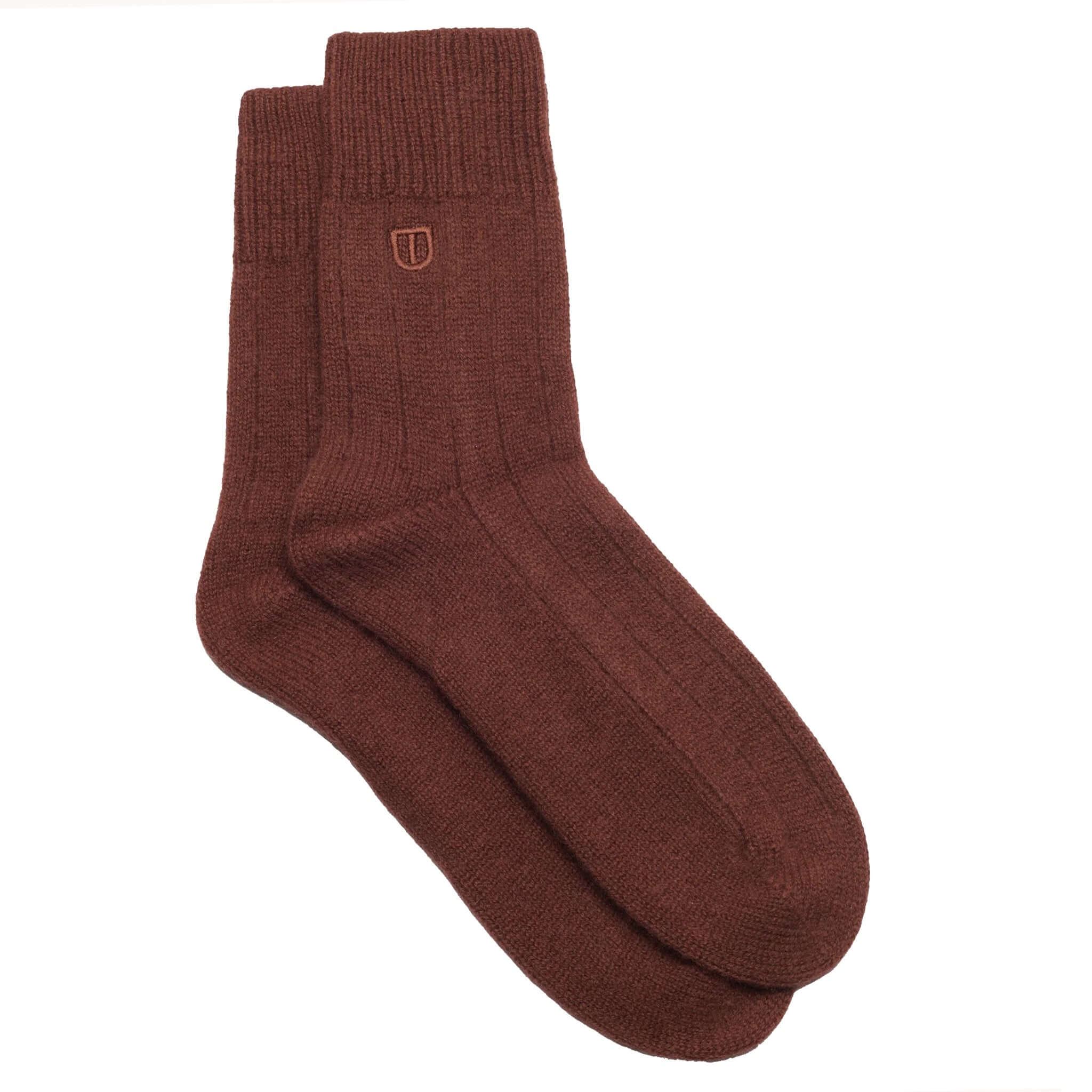 Alt Tag: The Uniform Cashmere Socks - Margaux mushroom cashmere socks in light grey, ribbed crew socks, soft warm luxury comfort