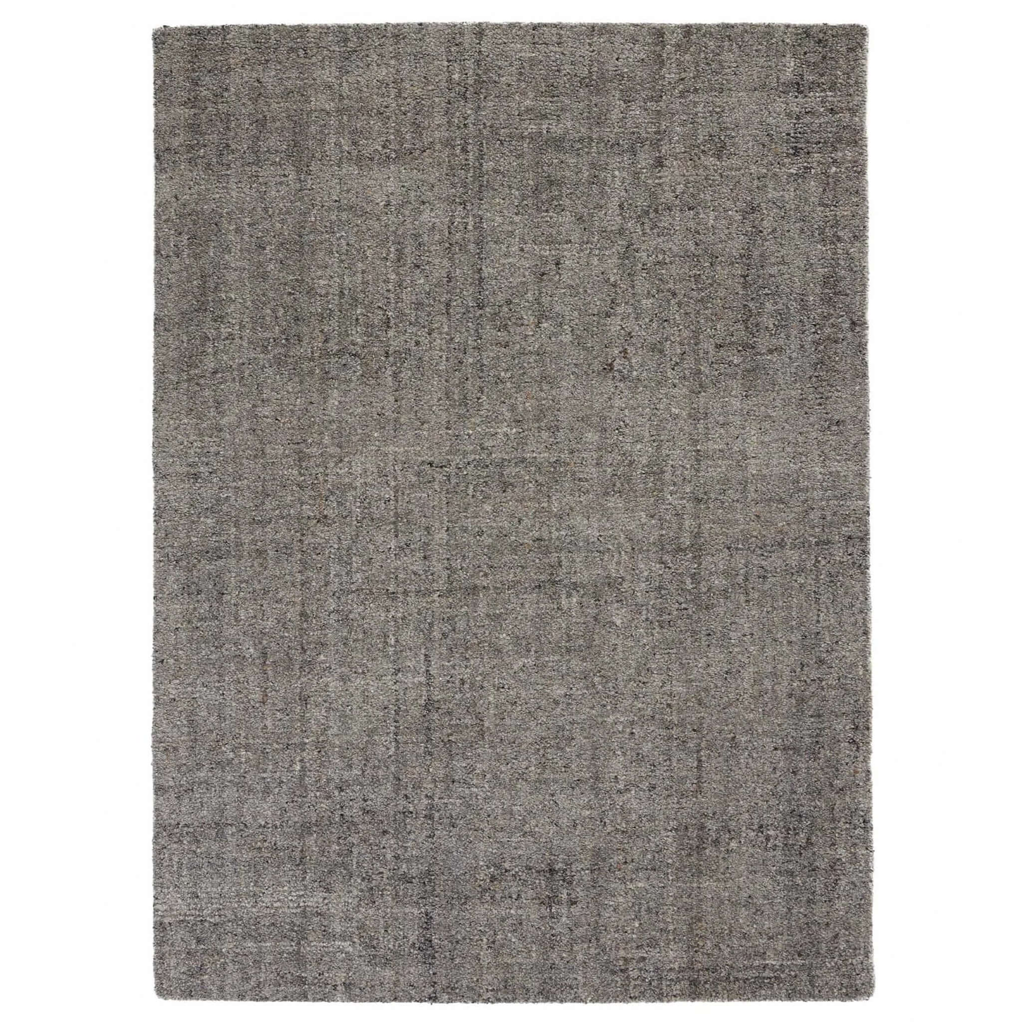 Gray textured rug on a white background