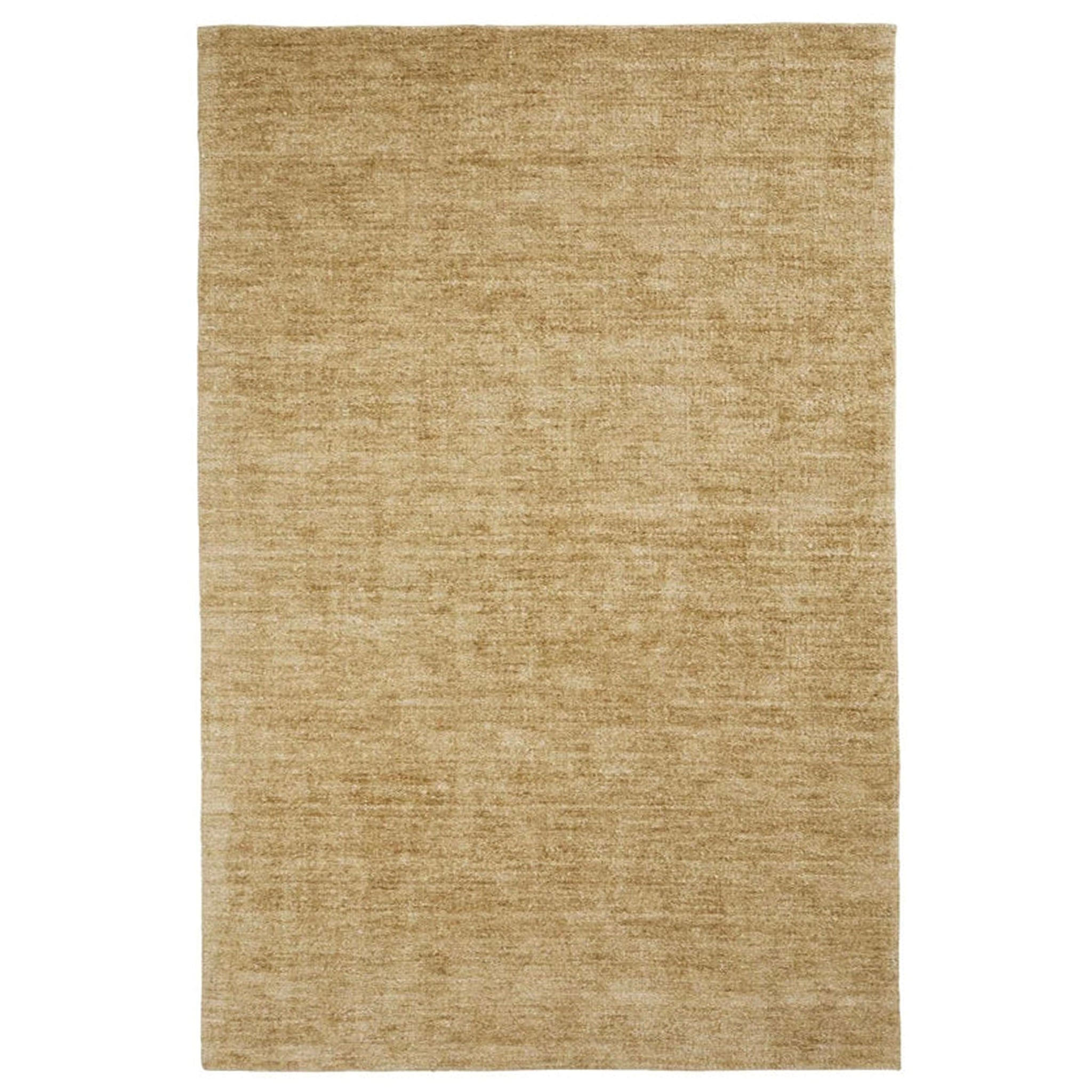 Beige area rug on a white background