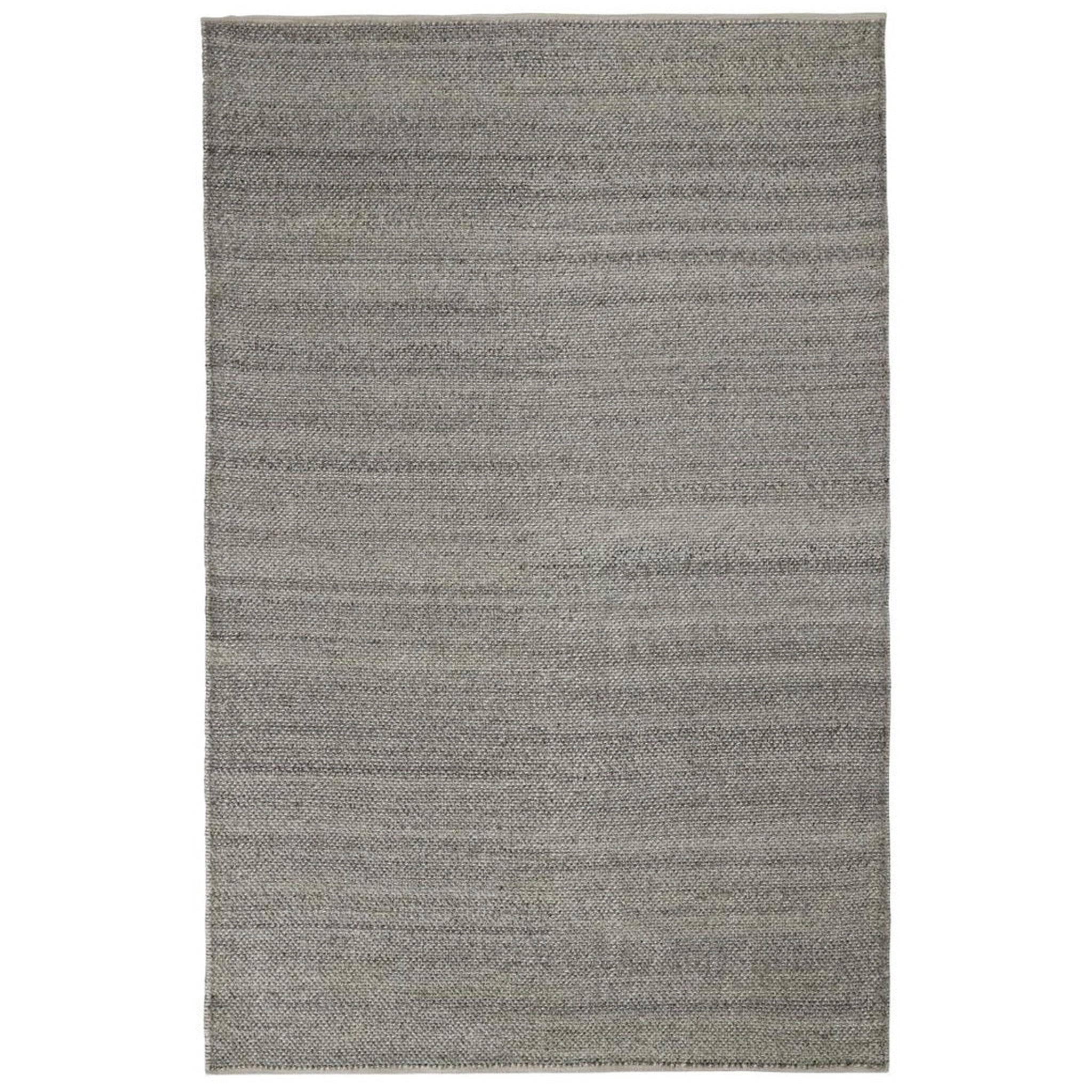 Gray area rug on a white background