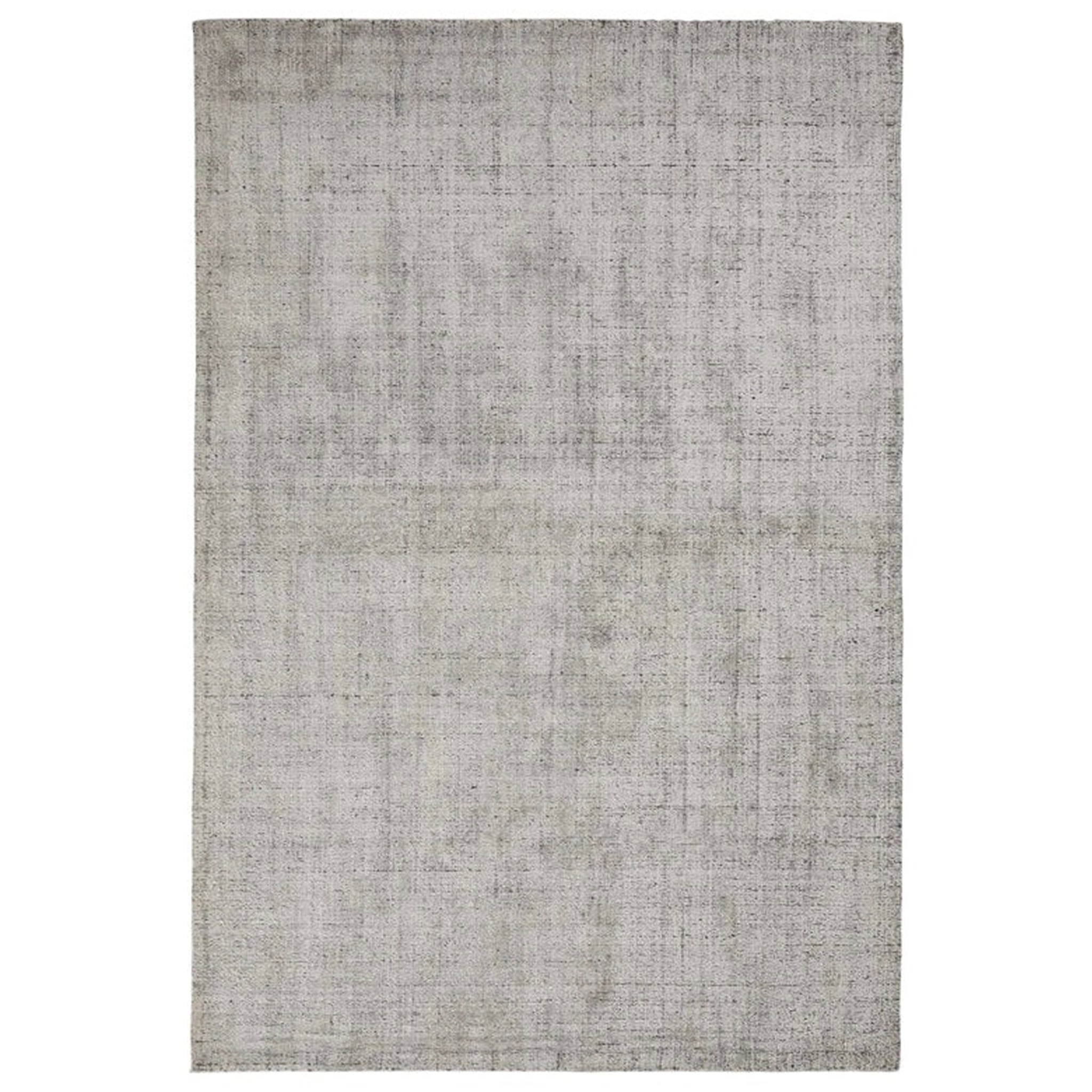 Gray textured rug on a white background