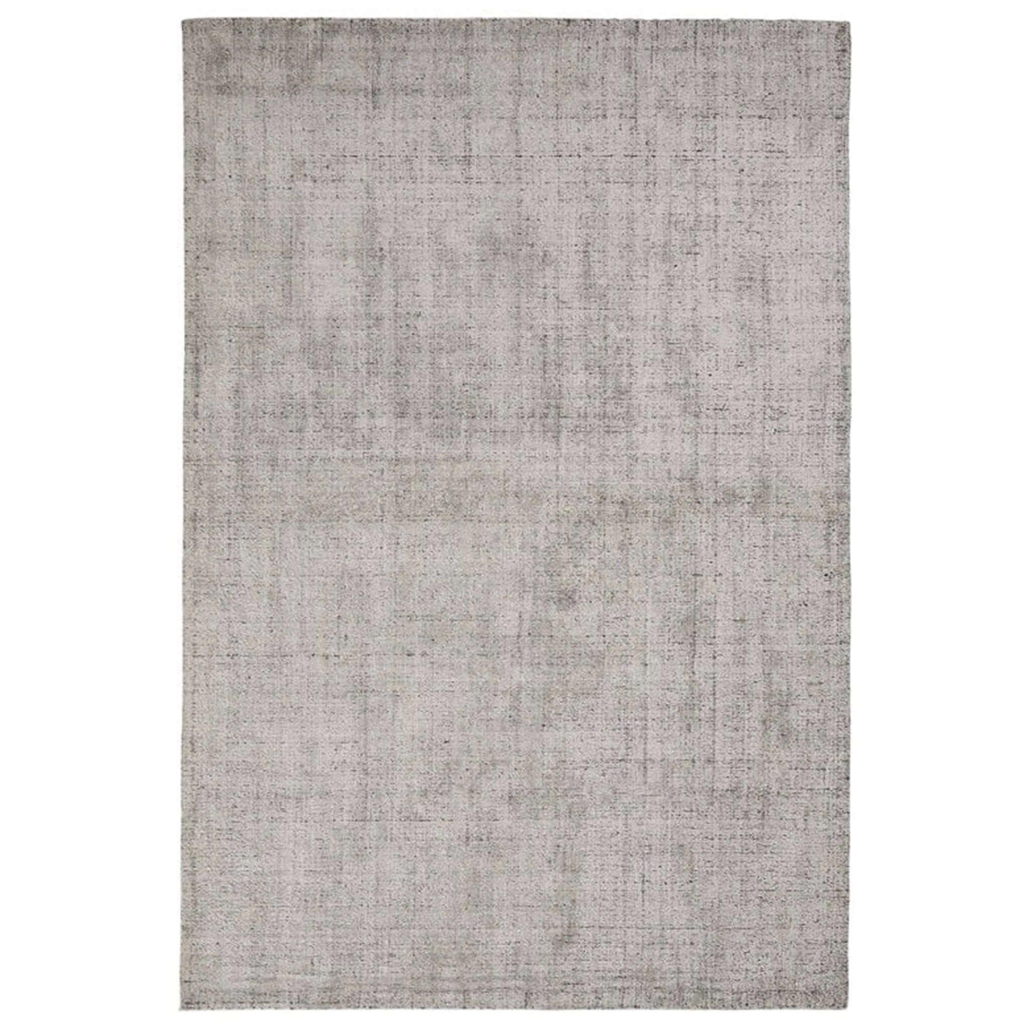 Gray textured rug on a white background