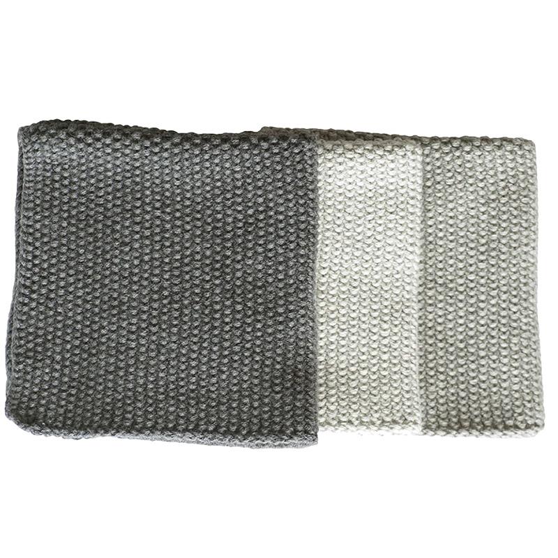 Bianca Lorenne Knitted Cotton Wash Cloth Set - Lavette Grey - Tea Pea Home
