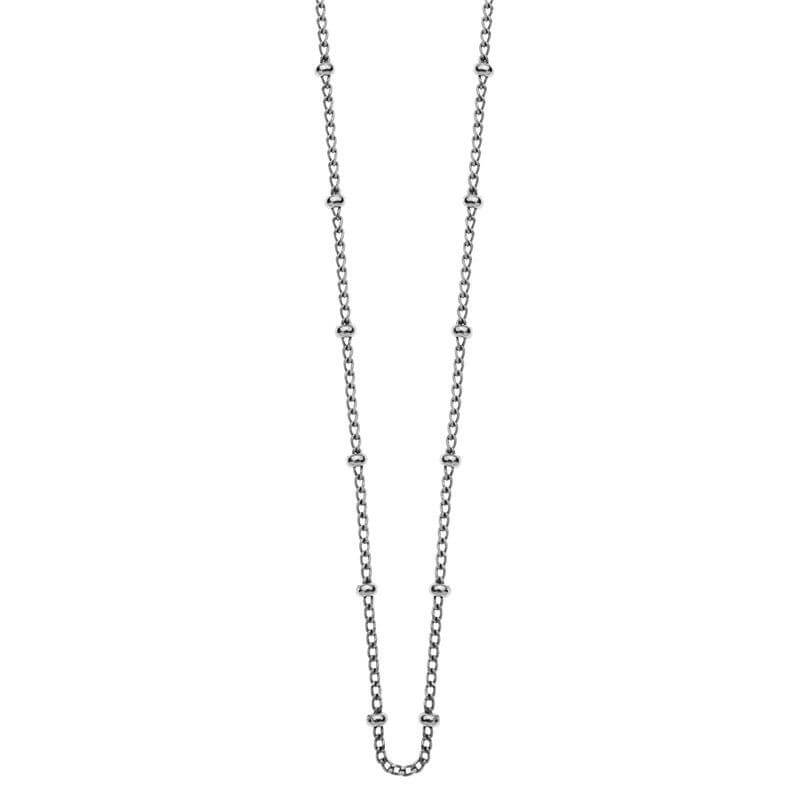 Alt Tag: Kirstin Ash Bespoke Collection Ball Chain - Sterling Silver necklace, delicate sterling silver chain for layering charms, adjustable lengths