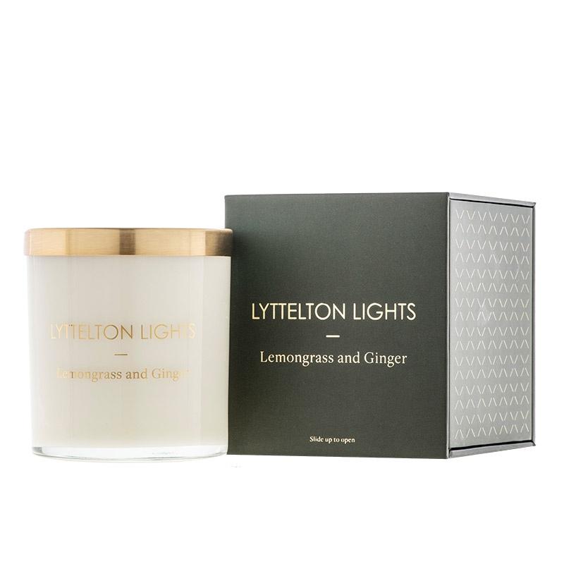 Lyttelton Lights Candle - Lemongrass & Ginger - Tea Pea Home