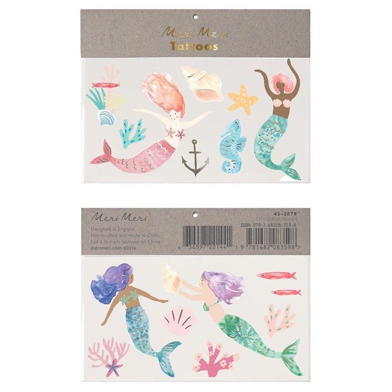 Meri Meri Temporary Tattoo Set - Mermaid Large - Tea Pea Home