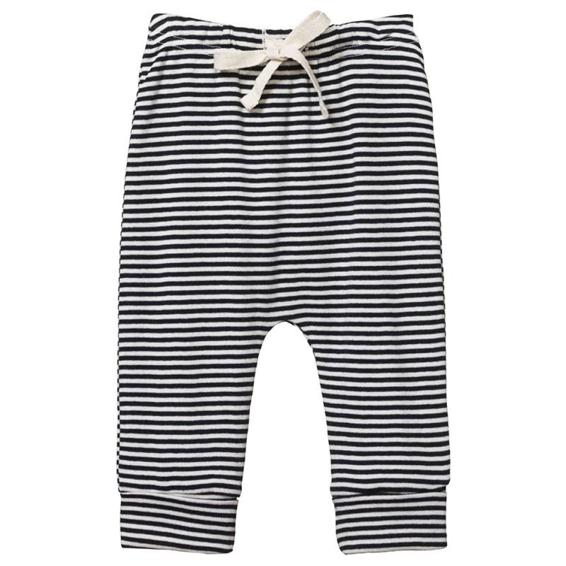 Nature Baby Organic Cotton  Drawstring Pants - Navy Stripe - Tea Pea Home