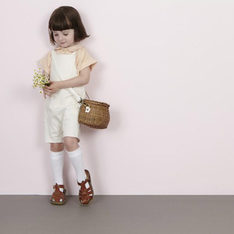 Olli Ella Mini Chari Child's Basket Tea Pea