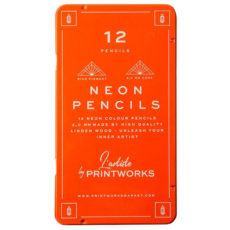 Printworks Colour Pencil Set - Neon - Tea Pea Home