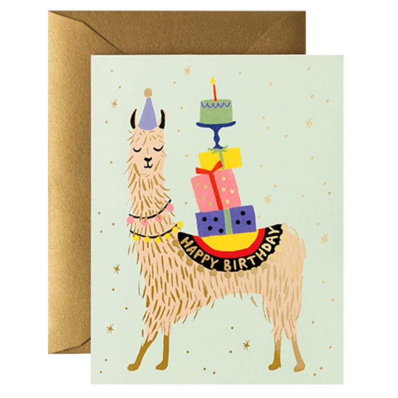 Rifle Paper US Card - Llama Birthday - Tea Pea Home