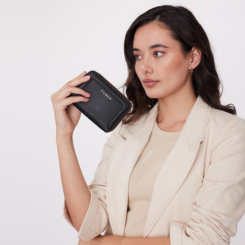 Saben Landry Wallet - Black - Tea Pea Home