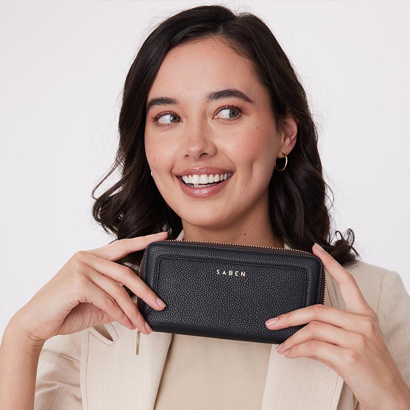 Saben Lyric Wallet - Black - Tea Pea Home