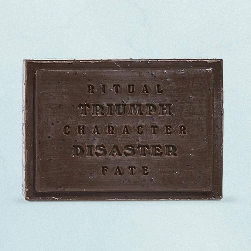 Alt Tag: Triumph & Disaster Shearer's Soap bar with poppy seed exfoliation, glycerin-rich gentle cleansing, natural fragrance, eco-friendly daily use