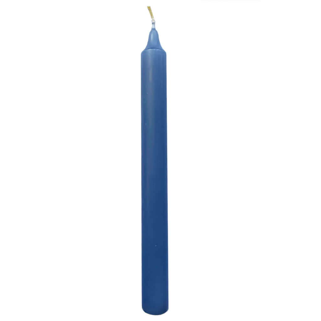 Household Taper Candle 240mm tall blue taper candle - National Candles New Zealand natural raw materials