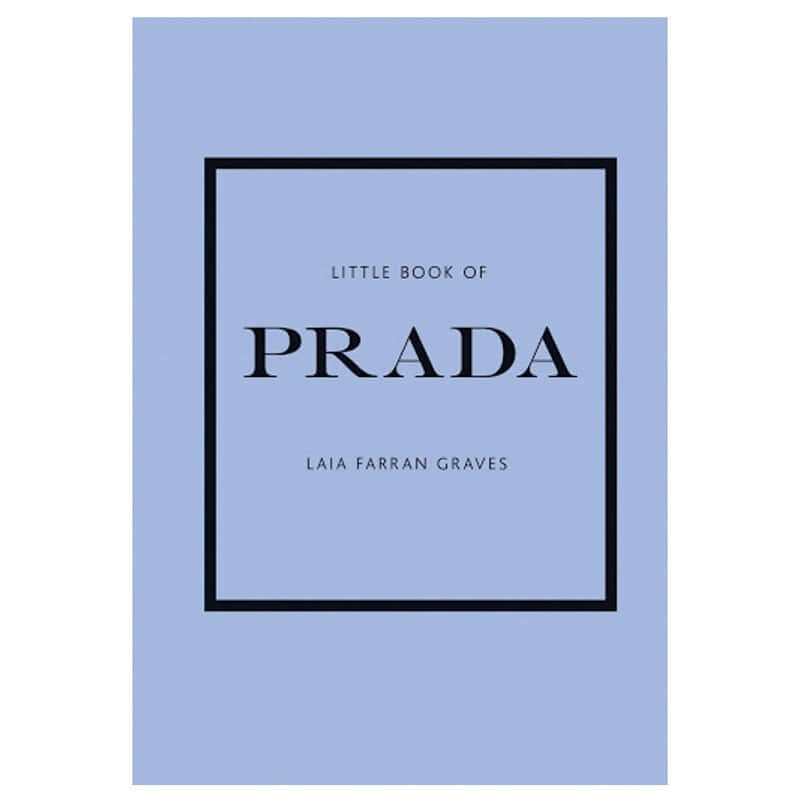Alt Tag: Little Book of Prada cover image pocket-sized illustrated fashion monograph on House of Prada history and luxury design