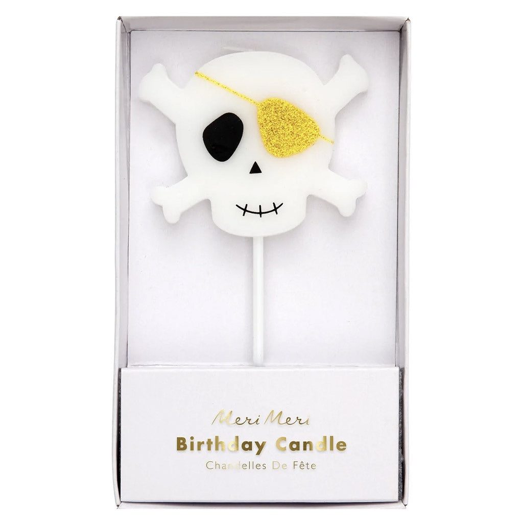 Meri Meri Candle - Skull & Crossbones Large - Tea Pea Home