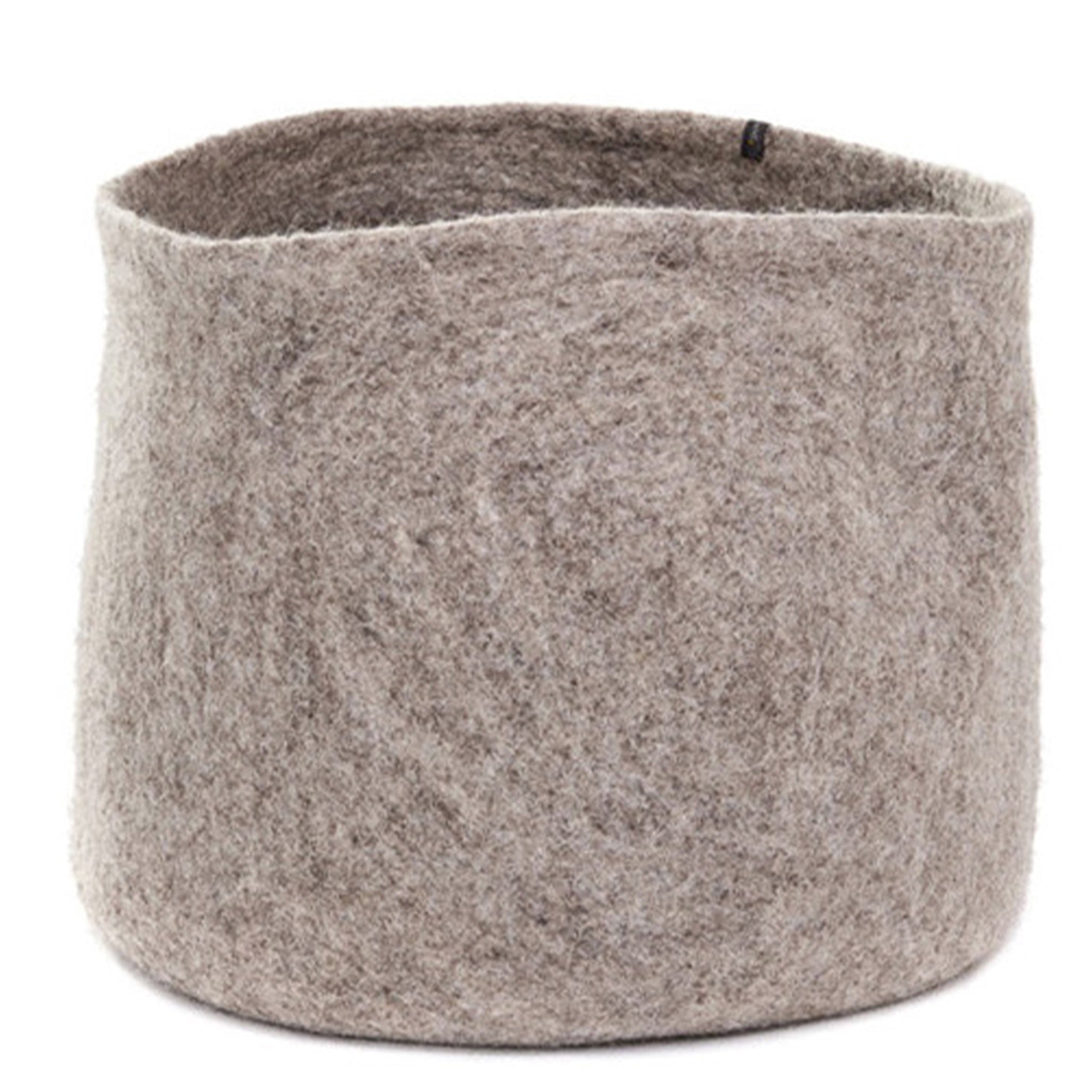 Muskhane Calabash Felt Basket - Light Stone - Tea Pea Home