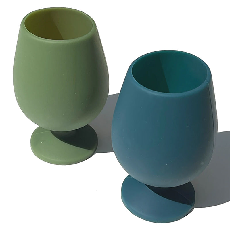 Porter Green Unbreakable Wine Glass Set Stemm Tea Pea