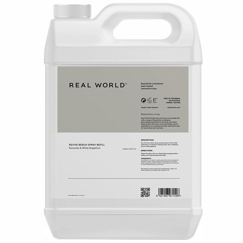 Real World NZ Revive Bench Spray 5L Refill - Tea Pea Home